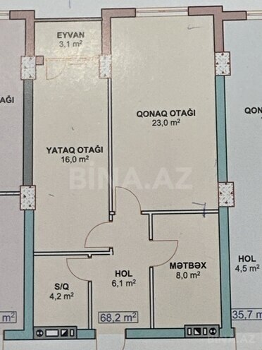 2-комн. новостройка - Хырдалан - 68 м² (7)