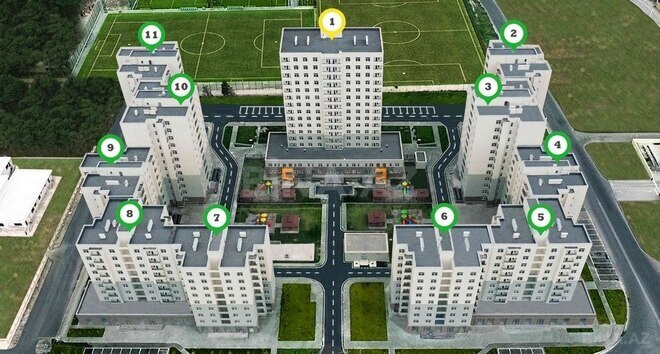 3 otaqlı yeni tikili - Sumqayıt - 85 m² (20)