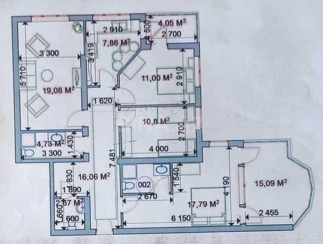 4-комн. новостройка - Сумгаит - 113.1 м² (14)