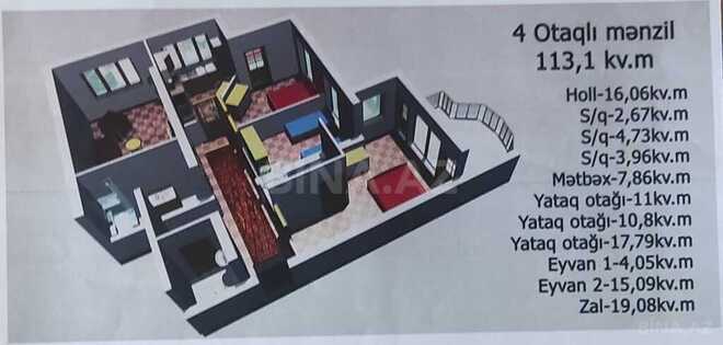 4-комн. новостройка - Сумгаит - 113.1 м² (13)