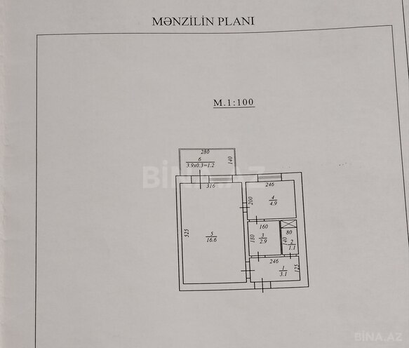 2 otaqlı köhnə tikili - Gənclik m. - 35 m² (16)