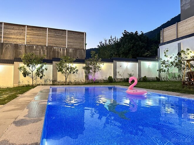 5 otaqlı həyət evi/bağ evi - Qəbələ - 140 m² (11)