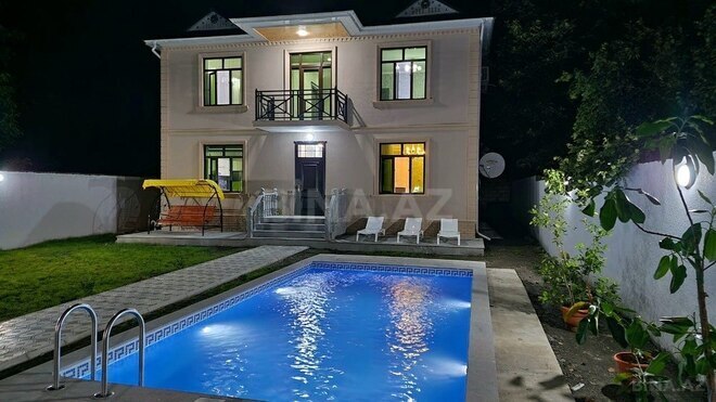 5 otaqlı həyət evi/bağ evi - Qəbələ - 450 m² (2)