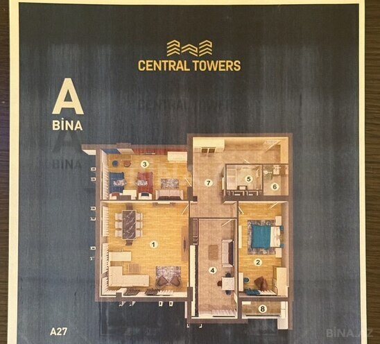 3 otaqlı yeni tikili - Nizami m. - 154 m² (5)