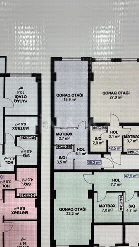 1-комн. новостройка - Хырдалан - 36.3 м² (2)