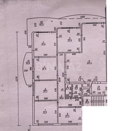 10-комн. офис - м. Гянджлик - 394 м² (28)