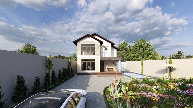4 otaqlı həyət evi/bağ evi - Pirşağı q. - 170 m² (4)