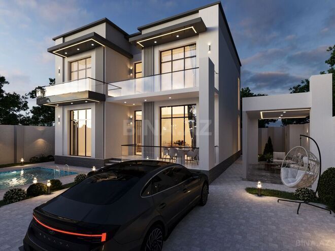 5 otaqlı həyət evi/bağ evi - Nardaran q. - 242 m² (1)