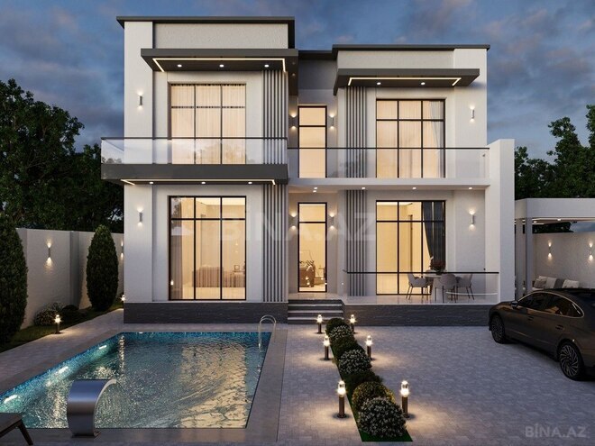 5 otaqlı həyət evi/bağ evi - Nardaran q. - 242 m² (2)