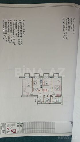 3 otaqlı yeni tikili - Ağ şəhər q. - 103 m² (15)