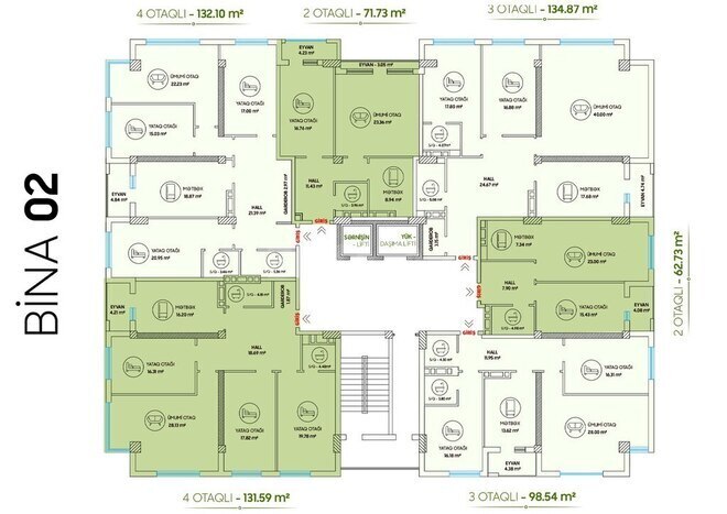 2 otaqlı yeni tikili - Badamdar q. - 63 m² (8)