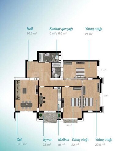 4-комн. новостройка - м. Низами - 164 м² (6)