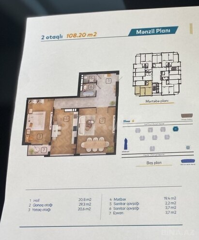 2 otaqlı yeni tikili - Koroğlu m. - 108.2 m² (8)