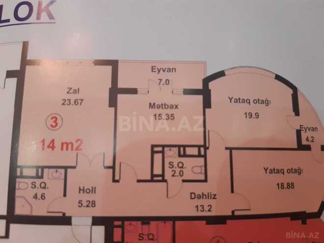 3 otaqlı yeni tikili - Azadlıq Prospekti m. - 114 m² (12)