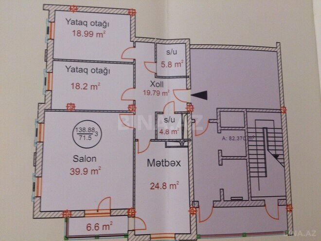 3 otaqlı yeni tikili - Nəsimi r. - 139 m² (4)