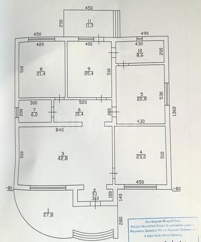 5 otaqlı həyət evi/bağ evi - Albalılıq q. - 260 m² (19)