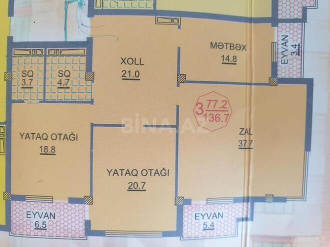 3-комн. новостройка - м. Иншаатчылар - 145 м² (3)