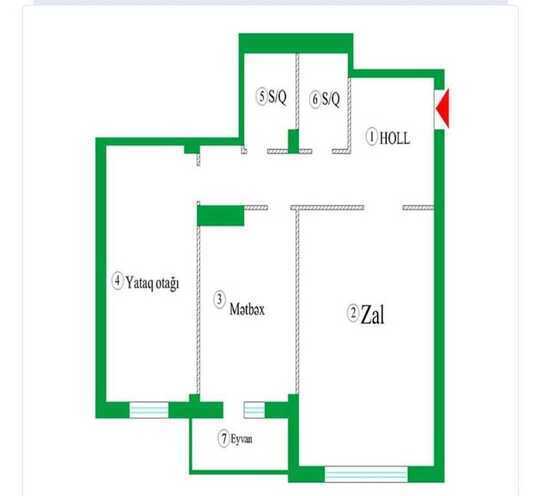 2-комн. новостройка - м. 28 мая - 114 м² (3)