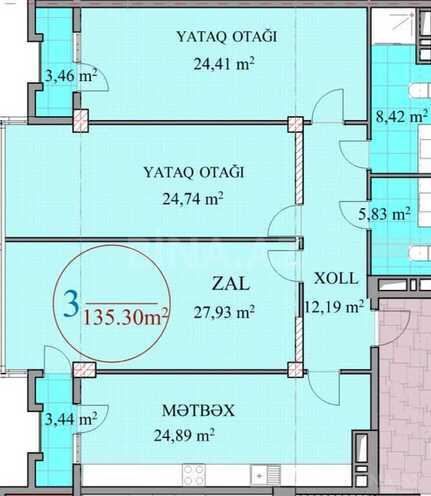 3-комн. новостройка - Наримановский  р. - 135.3 м² (13)