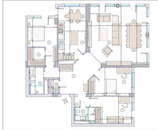 4 otaqlı yeni tikili - Nizami m. - 200 m² (6)