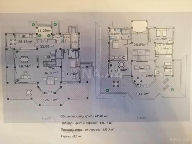 8 otaqlı həyət evi/bağ evi - Masazır q. - 405 m² (4)