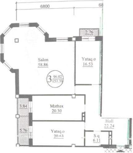 3 otaqlı yeni tikili - 28 May m. - 160 m² (18)