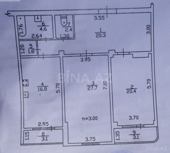 3 otaqlı yeni tikili - Sumqayıt - 97 m² (17)