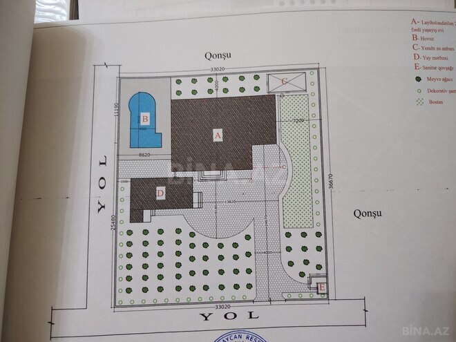 6 otaqlı həyət evi/bağ evi - Qala q. - 530 m² (15)
