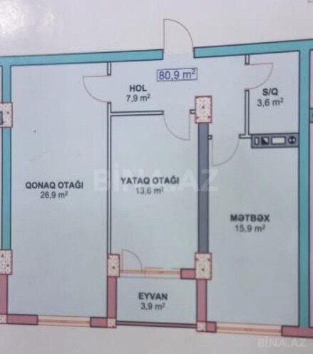 2-комн. новостройка - Хырдалан - 81 м² (8)