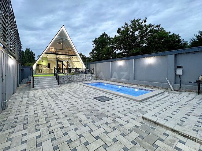 4 otaqlı həyət evi/bağ evi - Qəbələ - 120 m² (12)