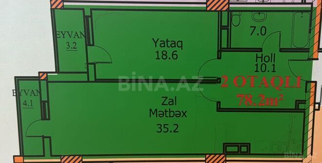 2-комн. новостройка - Хатаинский р. - 78 м² (13)