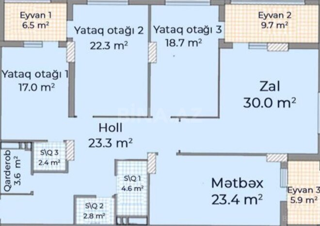 4-комн. новостройка - м. 28 мая - 171 м² (5)