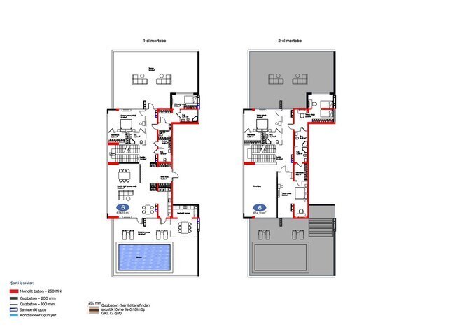 Жилой комплекс 4YOU Baku, планировка - 6-комн., 614.11 м²