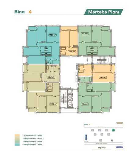 2-комн. новостройка - м. Кероглу - 108.2 м² (25)