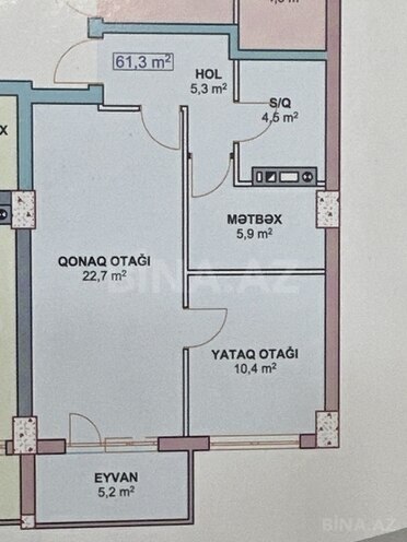 2-комн. новостройка - Хырдалан - 61.3 м² (7)