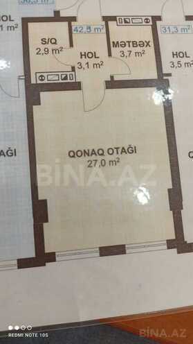 1-комн. новостройка - Хырдалан - 42.5 м² (3)