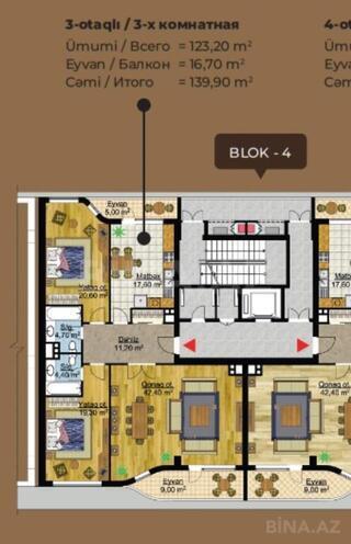 Satılır 3 otaqlı yeni tikili 140 m², Ağ şəhər q., photo 4 from 13