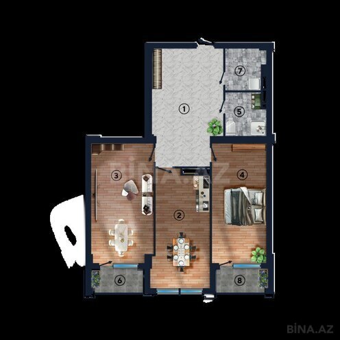 Продаётся 2-комн. новостройка 117 м², Наримановский  р., photo 7 from 22