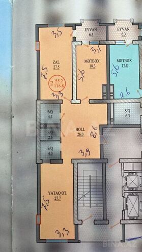 Satılır 2 otaqlı yeni tikili 117 m², Gənclik m., photo 3 from 8