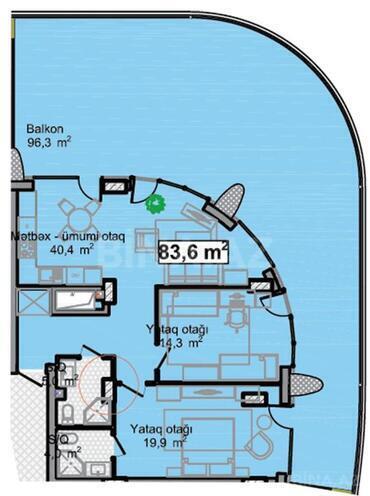 Satılır 3 otaqlı yeni tikili 179.9 m², Sea Breeze q., photo 7 from 8