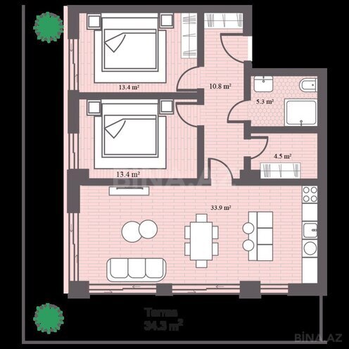 Продаётся 3-комн. новостройка 131.1 м², пос. Sea Breeze, photo 7 from 8