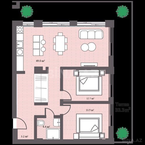 Продаётся 3-комн. новостройка 133.3 м², пос. Sea Breeze, photo 7 from 8