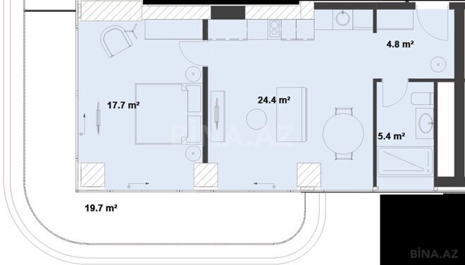 Satılır 2 otaqlı yeni tikili 81.5 m², Sea Breeze q., photo 8 from 9