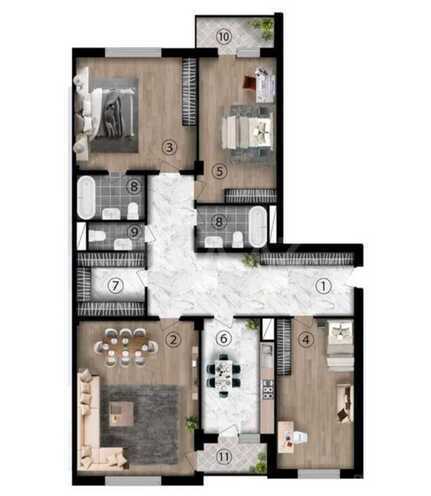 Satılır 4 otaqlı yeni tikili 176 m², 28 May m., photo 8 from 13