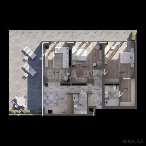 Satılır 3 otaqlı yeni tikili 197.9 m², Sea Breeze q., photo 7 from 8