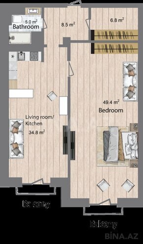 Продаётся 2-комн. новостройка 124 м², пос. Sea Breeze, photo 7 from 8