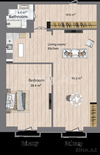 Satılır 2 otaqlı yeni tikili 141.4 m², Sea Breeze q., photo 7 from 8