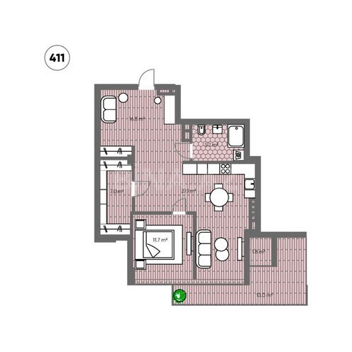 Satılır 2 otaqlı yeni tikili 98 m², Sea Breeze q., photo 7 from 8