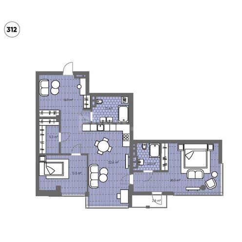 Продаётся 3-комн. новостройка 130.2 м², пос. Sea Breeze, photo 12 from 13
