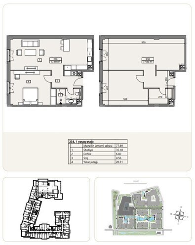 Satılır 2 otaqlı yeni tikili 77.9 m², Sea Breeze q., photo 7 from 10